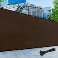 Size 6 X 89 Brown Fence Privacy Screen With Zip Tie Out Door Grade