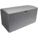 105-Gallon Weather-Resistant Resin Outdoor Storage Patio Deck Box With Soft-Close Lid Driftwood Gray