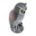 Fake Horned Owl Bird Scarecrow Decoy Plastic Waterproof Sunscreen Owls Deterrents Nature Enemy Repellent for Outdoor Garden Yard