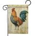 Breeze Decor G160131-BO Rooster Farm Garden Flag Animals Barnyard 13 x 18.5 in. Double-Sided Decorative Vertical Flags for House Decoration Banner Yard Gift