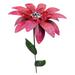 Metal Daylily Flower Garden Stakes Metal Flowers Outdoor Decor Stake Yard Art Decoration Garden Metal Plant Flowers Stick Spring Patio Decor Pink