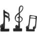 FRCOLOR 3pcs Music Note Figurines Decorative Ornaments Art Decor Musical Sculptures