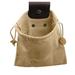 Foraging Bag Pouch Garden Picking Fruit Bags with Drawstring Canvas Waxed Foraging Pouch Bushcraft Bag Mushroom Foraging Bag Pu Hunting Belt Bag Hiking Pouch for Outdoor Traveling Camping Khaki