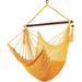 Caribbean Hammock Chair with Footrest - 40 inch - Soft-Spun Polyester - (Yellow)