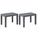 Garden Benches 2 pcs Anthracite