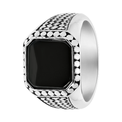 Lucardi Ringe Stahl - silbern 63mm Herren Image