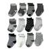 Lovskoo 12 Pairs Toddler Slipper Socks Non-Slip 0-7 Years Childrens Floor Socks With Grips for Baby Boys Girls Low Cut Short Socks Infant Kids Multicolor