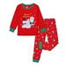 YDOJG Toddler Boys Girls Pajamas Kids Christmas Pajamas Cotton Long Sleeve Matching Holiday Pjs Set Kids Xmas Jammies For 4-5 Years