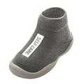 JDEFEG Baby Non Slip Socks Warm Solid -Slip Boys Toddler Baby Kids Letter Girls Knitted Baby Care Baby Girls Socks with Grips Baby Products Cotton Blend Grey 21