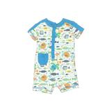 Koala Baby Short Sleeve Outfit: Blue Bottoms - Size 6 Month