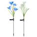 LSLJS Solar Lights For Outside LED Outdoor Light Waterproof LED Solar Outdoor Lights Garden Yard Lilies Lamp 2Pcs Night Light For Garden Yard Pathway