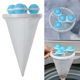 Wozhidaoke Crevice Cleaning Brush Washing Machine Float Filter Mesh Bag Hair Filter Hair Remover Cleaning And Decontamination Laundry Ball Laundry Care Ball Cleaning Supplies Blue 11*11*6 Blue