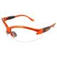 Global Vision Cougar Safety Glasses Nurses Dental Assistant Glasses Shooting Glasses for Women Ladies Men (Orange Frame/Clear Lens)