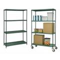 Focus Foodservice 24 in. x 60 in. FPS-Plus solid polymer shelf - Green