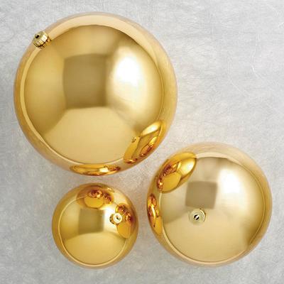 Shatterproof Ornaments, Indoor/Outdoor - Gold, Small Gold (Set of 24) - Frontgate