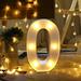 KIHOUT Promotion Alphabet LED Digital Lights Light Up White Plastic Digital Standing Hanging J