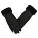 Wiueurtly Work Gloves Men Pack Work Gloves for Men Women s Riding And Driving Gloves In Winter Thickened Warm Suede Gloves In Winter