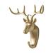 Creative Non-punch Coat Hook Sticky Hook Decorative Hook Creative Animal Head Wall Hanging Deer Head Hook Gold