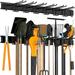 Sttoraboks Garage Tool Storage Rack Heavy Duty Garage Storage Organizer Rack System Wall Mounted Tool with 8 double hooks 3 rails