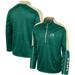 Men's Colosseum Green Colorado State Rams Marled Half-Zip Jacket