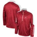 Men's Colosseum Cardinal Stanford Marled Half-Zip Jacket