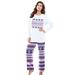 Plus Size Women's Long Sleeve Knit PJ Set by Dreams & Co. in Evening Blue Fair Isle (Size 18/20) Pajamas