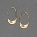 Lucky Brand Etch Threader Hoop Earring - Women's Ladies Accessories Jewelry Earrings in Gold