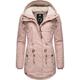 Winterjacke RAGWEAR "Monadis Black Label" Gr. L (40), rosa (babyrosa) Damen Jacken Lange stylischer Winterparka für die kalte Jahreszeit