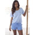 Shorty H.I.S Gr. 44/46, blau Damen Homewear-Sets Pyjamas