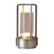 WIWIDANG Crystal Lantern Table Lamp, Crystal Lantern Lamp, Bedroom Night Light, Rechargeable Touch Dimmable (Sliver)