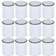 UltraBODY 12pcs Empty Paint Can with Lid Mixing Metal Tin Cans with Metal Lever Lids Multipurpose Storage Paint Pails Containers for Arts and Crafts, DIY Projects, Painting, Garage 1L