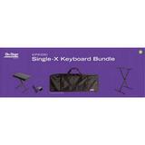 On-Stage Used Single-X Keyboard Bundle with 61-Keyboard Bag, Stand, Bench, and Pedal KPK1061