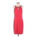 Laundry by Shelli Segal Cocktail Dress - Sheath: Red Solid Dresses - Women's Size 8