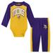 Infant Purple Minnesota Vikings Rookie of the Year Long Sleeve Bodysuit & Pants Set