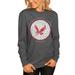 Women's Gameday Couture Charcoal Eastern Washington Eagles Circle Graphic Fitted Long Sleeve T-Shirt