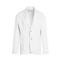 Men's Classic Linen Jacket - White Medium Haris Cotton