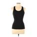 FILA Active Tank Top: Black Solid Activewear - Women's Size Medium