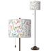 Spring's Joy Giclee Glow Bronze Club Floor Lamp