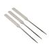 Nail Art Stirring Rod 3Pcs Stainless Steel Glue Mixing Spoon Spatula Tool for Home Salon Spatula Tool for Home Salon DIY Use