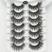 Pjtewawe Eyelashes False Eyelashes Lashes 5 Pairs Soft Lashes 3D 6D Volume Fluffy Frihappy Eyelashes Packs