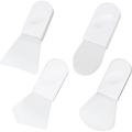 4Pcs Silicone Face Mask Brush Mini Face Mask Brush Hairless Moisturizers Tools Portable Face Mask Brush for Mud Clay Charcoal Mixed Mask DIY Modeling Mask and BB CC Cream