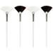 4Pcs Sector Facial Mask Brush Wooden Handle Mask Applicator Women Beauty Tool