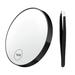 Fusipu Eyebrow Shaping Mirror Portable Magnifying Vanity Mirror with Suction Cups Tweezer Compact Round Makeup Mirror for Blemish Checking Grooming