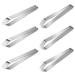 BESTONZON 6Pcs Stainless Steel Fish Bone Tweezers Feather Removal Tweezers (Silver)