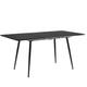 Table de salle à manger rectangulaire scandinave noir chic extensible