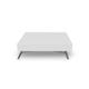 Table basse relevable blanc laqué