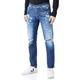 Replay Herren Jeans Willbi Regular-Fit Broken Edge aus Comfort Denim, Blau (Medium Blue 009), 32W / 32L