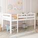 Twin Wood Loft Bed Low Loft Beds with Ladder,Twin