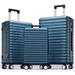 Expandable 3 Piece Sets PC+ABS Spinner Suitcase Lightweight Luggage Built-In TSA lock 20"/24"/28"