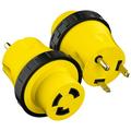 Leisure Cords 30A Male to 30Amp Female Twist Adapter RV Locking Power Cord Male to Female Camper Generator Cable Adapter Electrical Converter Plug